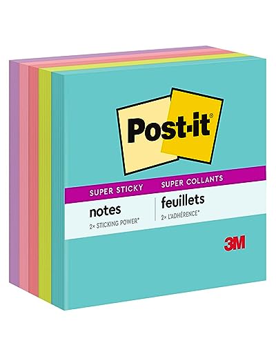 Post-It Super Sticky Notes, 3 in. x 3 in, Miami