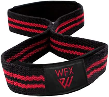 Weight Lifting Straps Padded Figure 8 Wrist Support Gym Wraps Men Women Fitness Bodybuilding Double Loop Workout Heavy Training Powerlifting Dumbbell Squats Pull Up Grip