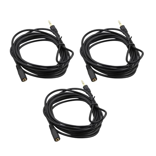 Cable Extensión Audio Jack 3.5mm Stereo 3m Macho a Hembra 3 Piezas miniatura 7