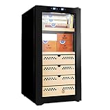 Photo Gallery 0℃ outdoor cantina di sigari, refrigeratore per vino, 400 sigari, zone di temperatura 12-18°c touchscreen, armadio per sigari indipendente a temperatura e umidità costanti, nero, 78l Photo Gallery 0℃ outdoor cantina di sigari, refrigeratore per vino, 400 sigari, zone di temperatura 12-18°c touchscreen, armadio per sigari indipendente a temperatura e umidità costanti, nero, 78l