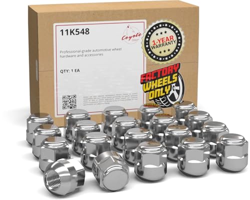 Image of Wheel Accessories Parts 20 Pcs M14x1.5 14x1.5 Thread OEM Style Lug Nuts 1.10 inch Long Chrome 7 /8 inch 22mm Hex Fits Alloy Wheel 2018+ Odyssey Pilot 90304-TK4-A01 | 611-327