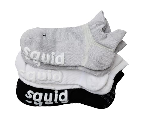 squid socks Non Slip Ankle Socks | Breathable Anti-Slip Athletic Grip Socks with LOCK IN™ Technology | Adults & Teen - S,M,L - Main Image