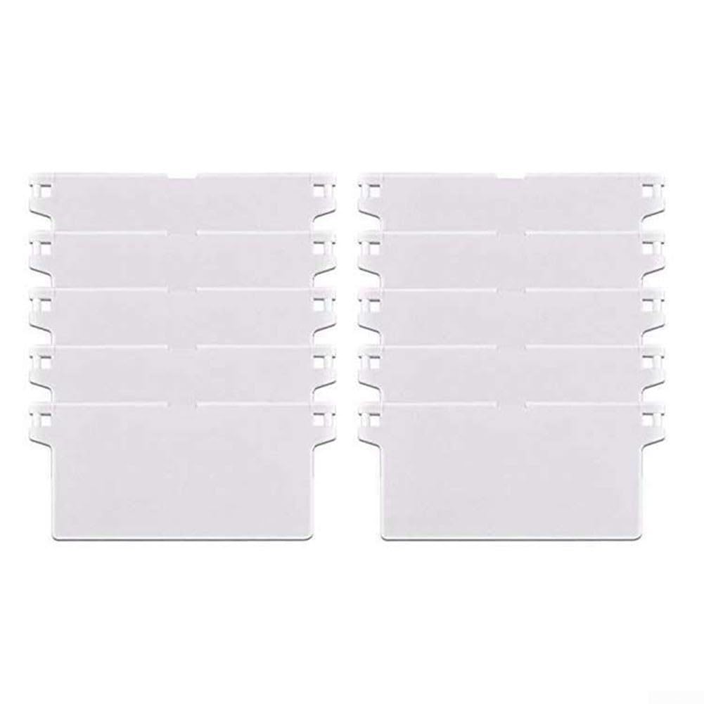 Lot de 10 panneaux de base pour store vénitien verticaux en plastique pour store de 3,2 à 8,8 cm de large (127 mm)