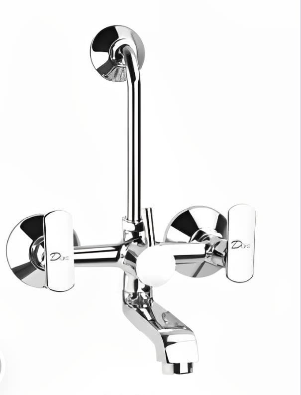 DiXiDIXI TN-419 Brass Wall Mixer for Bathroom with L Bend and Provision for Hand Shower Mixer Faucet
