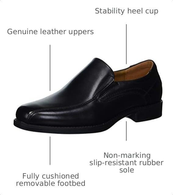 Image of Florsheim Men's Medfield Bike Toe Slip Loafer Dress Shoe