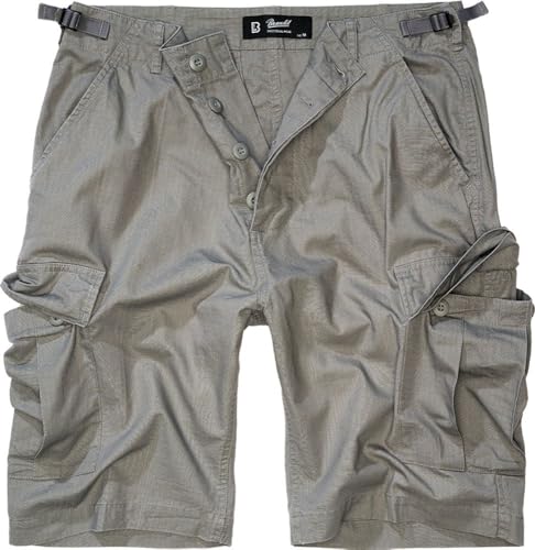 Brandit Men's BDU Ripstop Shorts Cargo, Charocal Grey, M