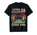 Photo Gallery livello 38 sbloccato impressionante dal 1985 gioco di 38 ° compleanno maglietta Photo Gallery livello 38 sbloccato impressionante dal 1985 gioco di 38 ° compleanno maglietta