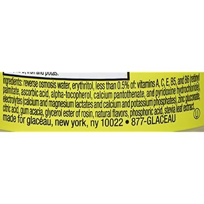 vitaminwater zero squeezed, lemonade flavored, electrolyte enhanced bottled water with vitamin b5, b6, b12, 20 fl oz, 12 pack
