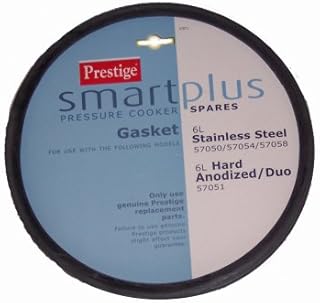 Prestige Smartplus Stainless Steel Pressure Cooker Spares, Gasket-Black, stainless_steel