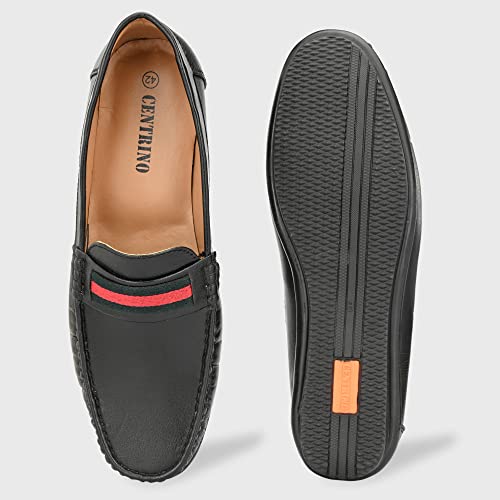 Image of Centrino Handcrafted Loafers for Man | Shoes for Men Stylish | Casual Slip-On Moccasins | Cushioned Insole | Lightweight Comfortable | Hand-Stitched Premium Mens Loafer Shoes for Office & Casual Outings (9805)