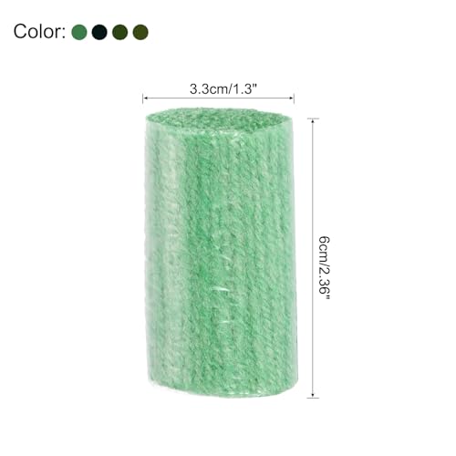 Image of PATIKIL 10 Rolls Latch Hook Yarn, Latch Hook Kit Yarn Precut Hook Rugs Yarn Crochet Colorful for Latch Hook Rug Adults Beginners, Green Tone