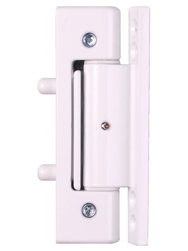 Mila White Ideal Butt Door Hinge 110Mm Long Angled Plate