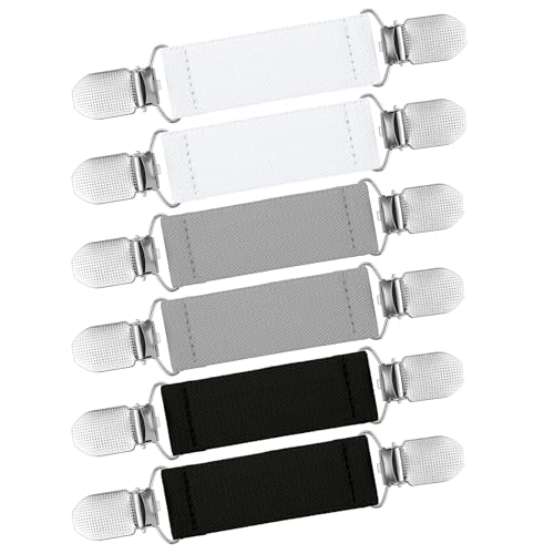 Lusofie 6 Stück Kleider Clip Elastisch Sweater Pullover Clips Hosenclip...
