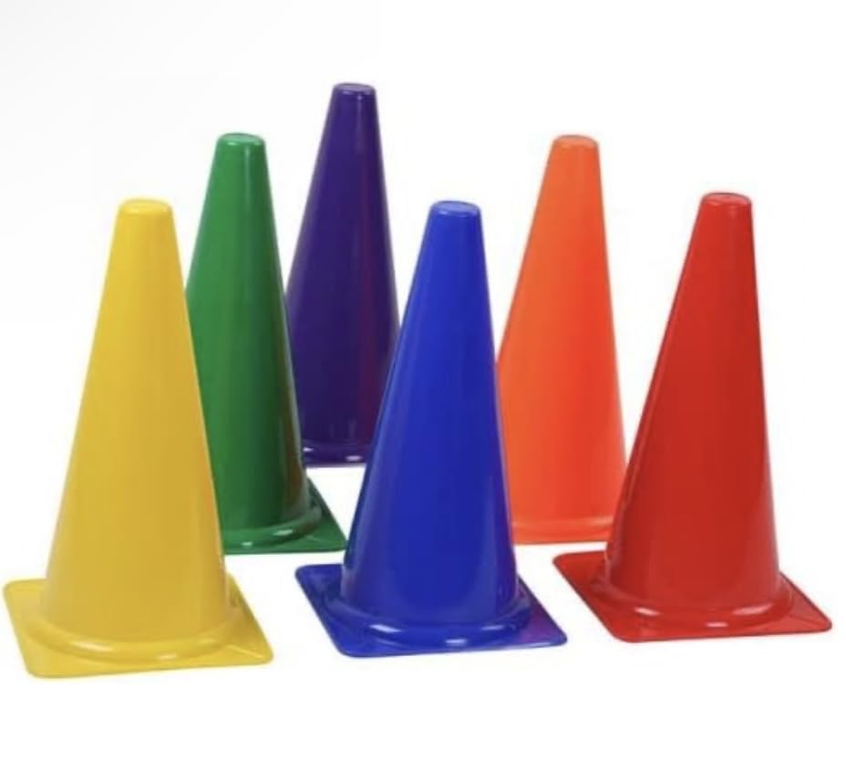 Elevate Your Training Events with Sunny 6 Inch Cone Marker Pack of 6 Pcs Unleash Versatility and Durability for Every Activity (Colour May Vary) (6 INCH)-image-12