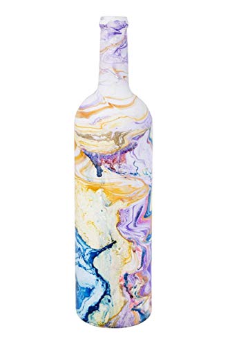 Elegant Abstract Art Glass Bottle for Unique Home Decor - Image 2