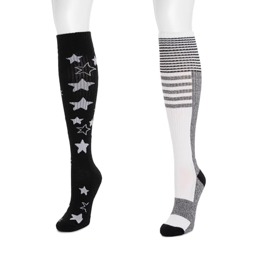 Image of MUK LUKS Women's Cotton Compression Knee-High Socks