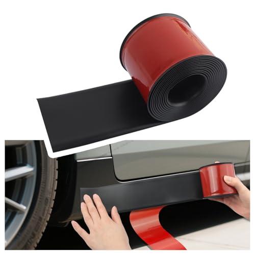 Universal Side Skirts for Cars 16.4 ft*3.15 in Self-Adhesive Car Bumper Guard for Protecting The Car Body Automotive Accessories Cars Bumper Protector Edge Guard for Side Skirt