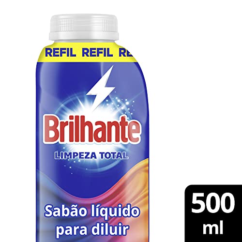 Brilhante Limpeza Total - Sabão Líquido Para Diluir 500Ml