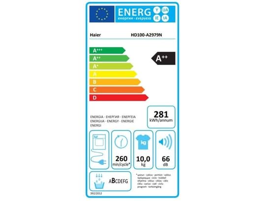 HAIER Sèche linge Condensation HD100-A2979N-FR