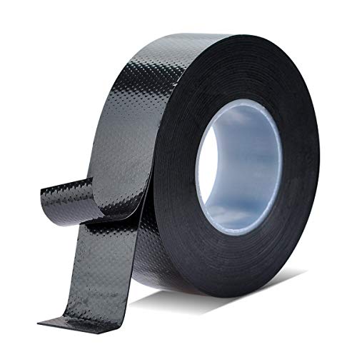 Lysignal Waterproof Self-Fusing Silicone Rubber Tape Electrical Tape for Coax Connectors/Coaxial Cable/Antenna/Emergency Repair, Black, 2.1in x 15ft