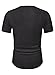 JMIERR Mens Short Sleeve Casual Shirts Muscle Slim Fitted Fashion Shirt Crewneck Longline Tees Shirts for Gym Workout Athletic, US 46(XL), Dark Grey