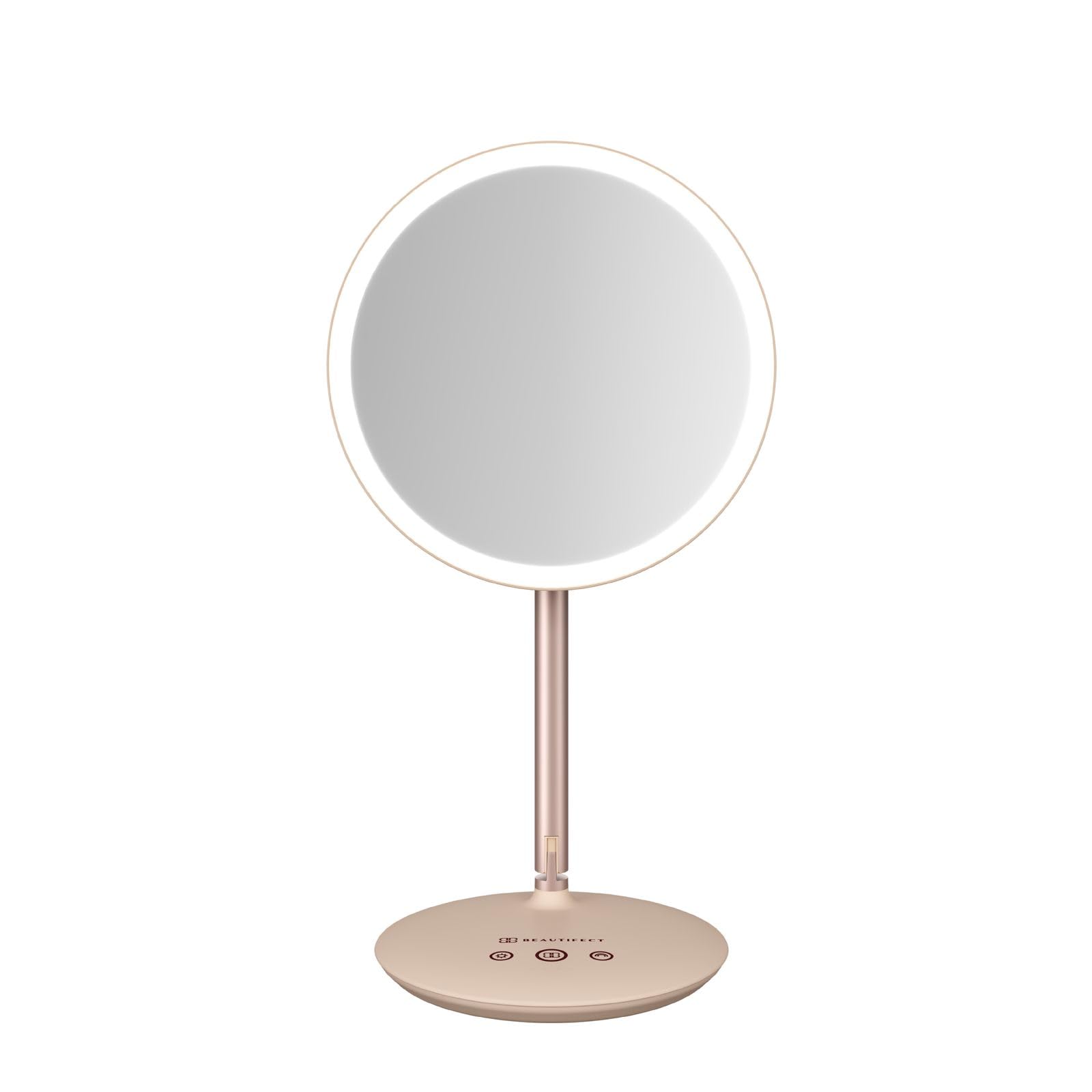 Beautifect Glow Flex Zoom Mirror, 3x Magnification, Rechargeable, Award-winning Lighting