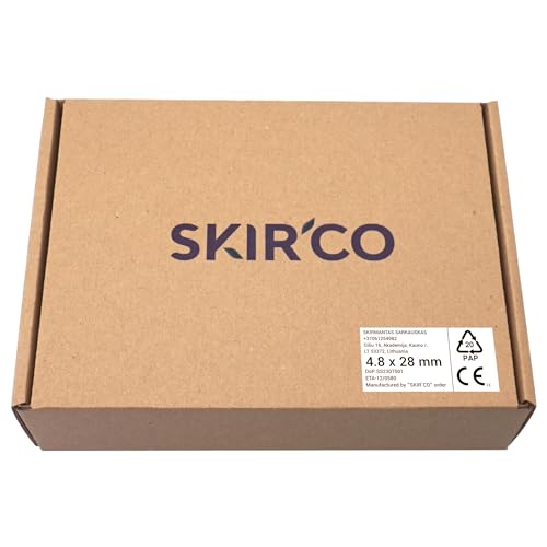 SKIR’CO (300 Stück) Verzinkte Dachschrauben 4,8 x 28 mm selbstbohrende Schrauben mit EPDM-Dichtungsscheiben, Blech-Sechskantschraube