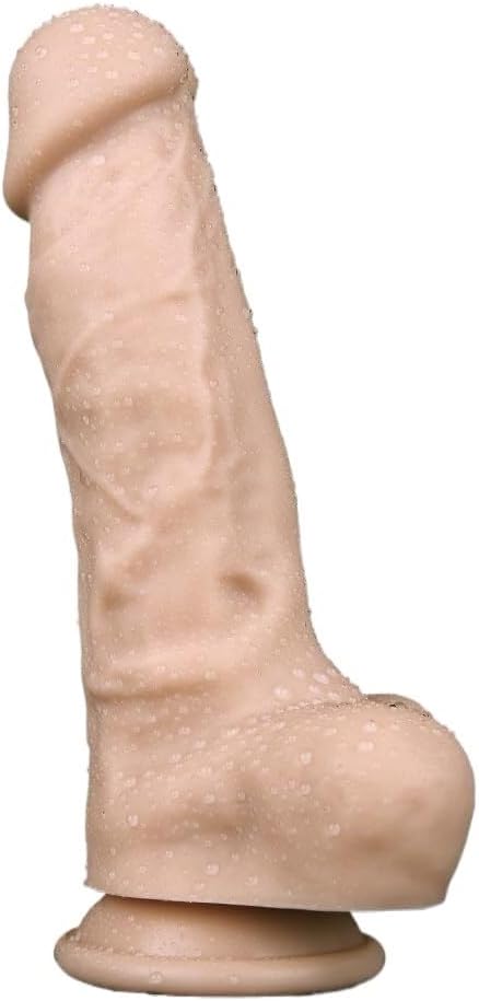 Dildo with Suction Cup Realistic Dildo Anal Plug Anal Dildo Real Penis Butt Plug Anal Toys G-Spot Sex Toy for Couples(Flesh,Large)
