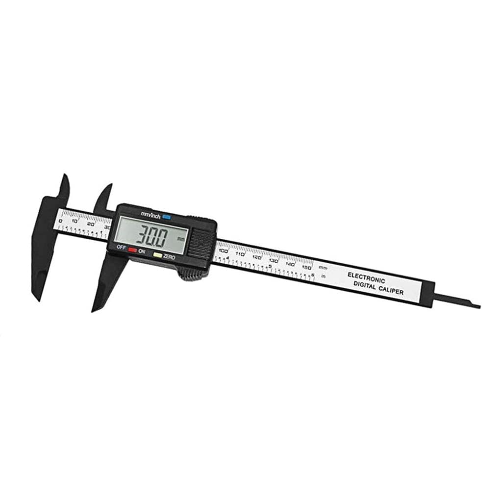 Linijka cyfrowa LCD 150mm 6 cali, suwmiarka z włókna węglowego, elektroniczna suwmiarka, przyrząd pomiarowy, nowy przyrząd