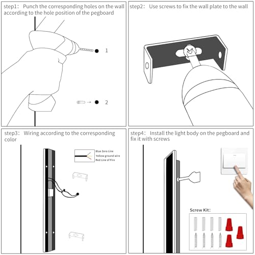 Lampara de pared moderna minimalista de aluminio blanco con iluminacion LED de 60cm 5