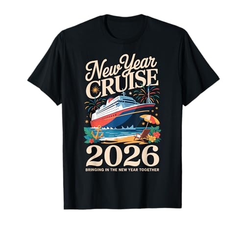 New Year Cruise 2026 Matching Family Vacation T-Shirt