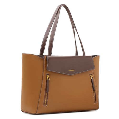 Image of Miraggio Roberta 16 Inch Laptop Tote Bag For Women Office Use | Office Tote Bag With Zipper Closure | Stylish Totes Bag
