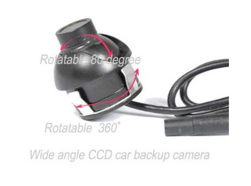 Cngate 360 Degree Eyeball CCD Waterproof Vehicle Backup Camera with Ruler Line