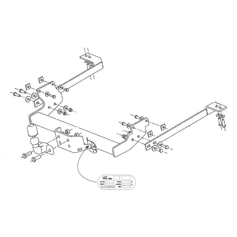 Attelage Compatible avec Renault Master II (11/97-02/10) Standard + Faisceau Universel 7 Broches Utilitaire - Bosal Oris
