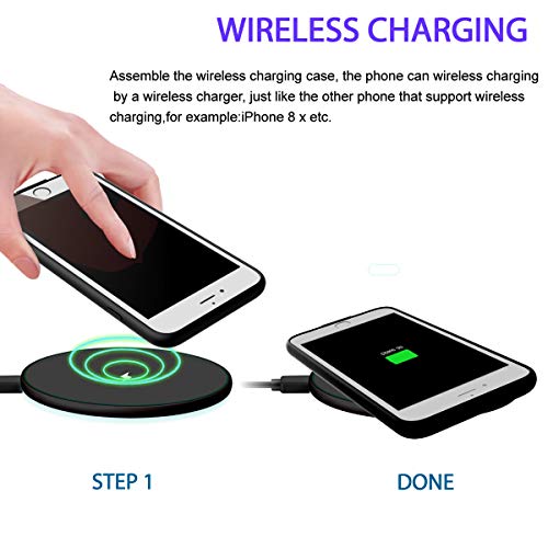 Oceanlove Wireless Charger Charging Receiver Case For Iphone 7 6S 6 (Not Battery Case) Built-In Qi Receiver And Charging Port (For Lightning Cable Charging And Data Sync) Shockproof Protective #TOP1