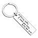 BESPMOSP Drive Safe Keychain I Need You Here with Me Boyfriend Husband Gift Father's Day Valentines Day Stainless Steel Keyring