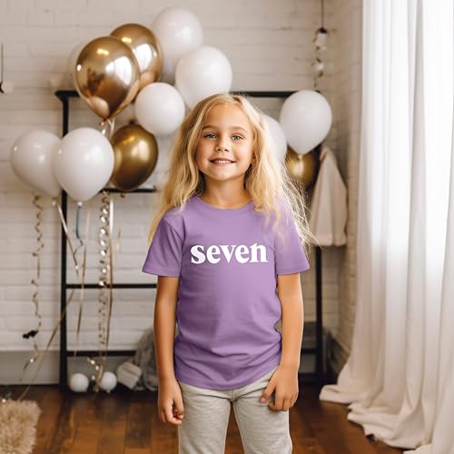 7th Birthday Shirt Girls 7 Years Old Seven Outfit Seventh Tshirt Gift Girls top 73