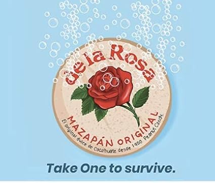 De la Rosa - Mazapan Peanut Candy Giant Size, from Mexico, pack of 20 pieces of 1.76 oz each