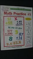 Math Practice 4-5 0887245285 Book Cover