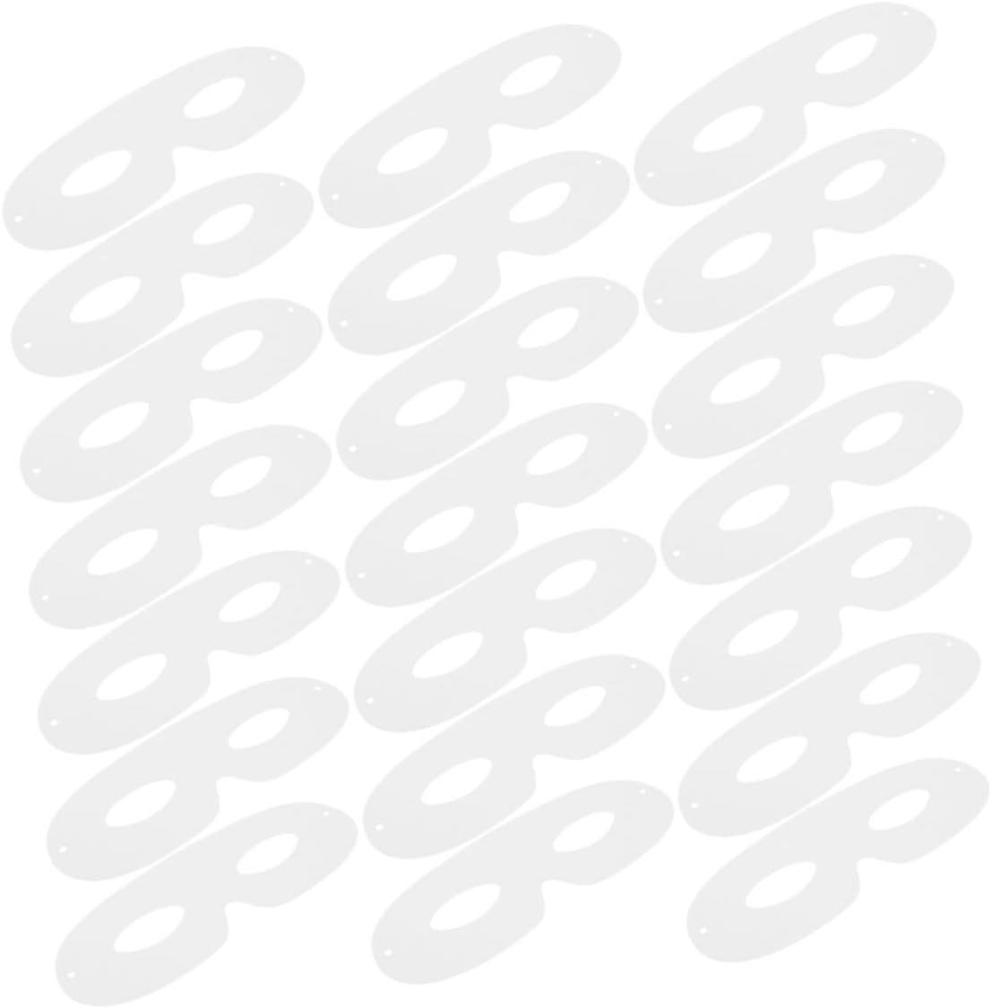 BESTonZON 80pcs Blank Paper Art Masks Hand-drawn Craft for Boys and Girls Adults for Halloween Party Cosplay and Creative Activities Comfortable White Cardstock
