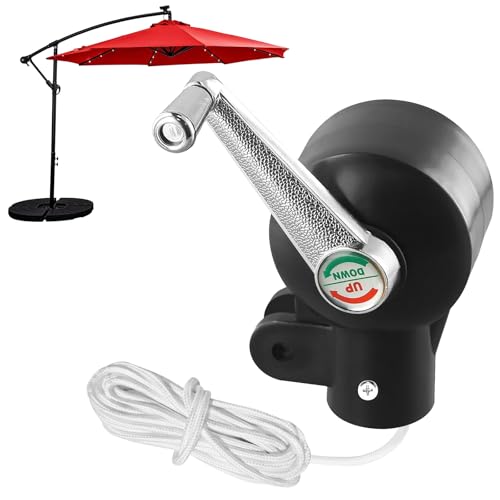 PORFOYO Accessoires De Parasol De Terrasse, Accessoire De Parasol Déporté, 42 Mm Remplacement De La Manivelle du Parapluie, Manivelle pour Parasols pour...