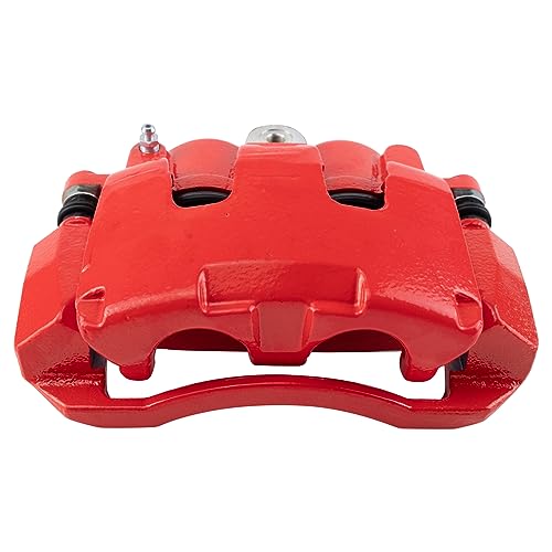 Image of TRQ Front and Rear Brake Caliper Set Performance Coated Brackets Compatible with 2006-2008 Dodge Ram 1500