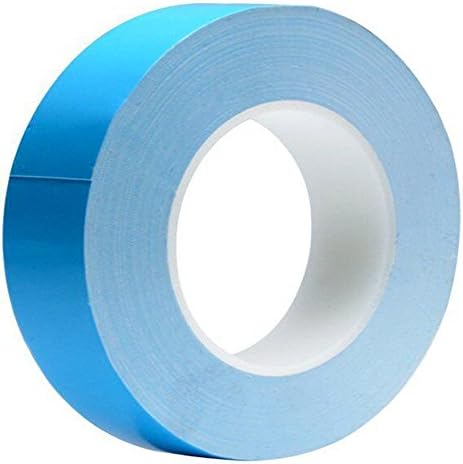Tuloka Termiczna taśma klejąca, dwustronna, chłodząca taśma do zintegrowanych układów, radiatorów, chipsów, LED, 25 m x 30 mm