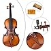 Rhythm Violin Set for Beginners,Acoustic Violins Starter Kit Package for Student,Beginners Fiddle with Hard Case, Rosin, Shoulder Rest, Bow, and Extra Strings (MATTE, Full)