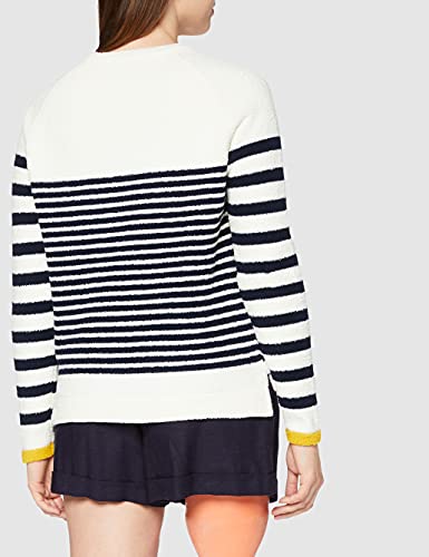 Joules Women's Chenille Sweater, Cream Navy Pink Stripe #TOP3