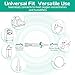 Oxygen Tubing Swivel Connectors, 360° Rotating for Oxygen Cannula, Hose and Tube Connectors, Prevents Tube Tangles, Travel and Home Use, Standard Size - Male/Female (10 Pack)