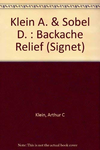 Backache Relief 0451144325 Book Cover