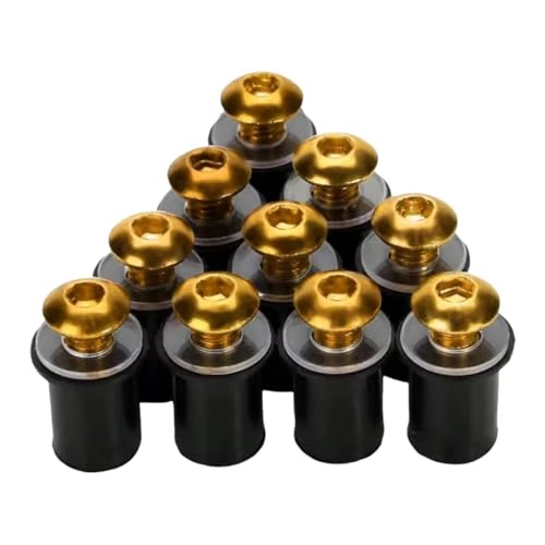 Vis de bulle M5 jaune pour restaurer le carénage de moto CB400