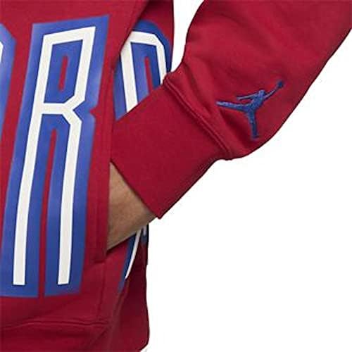 red and blue jordan hoodie