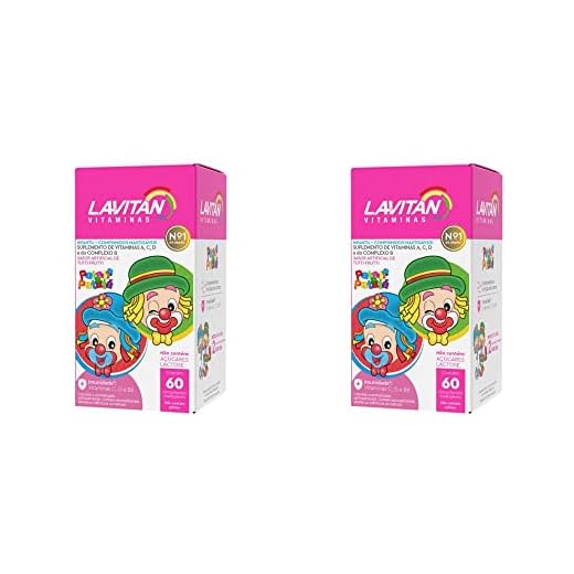 Lavitan Kids Vitamina Sabor Tutti-Frutti 60 Comp. 2 uni Mastigáveis Cimed
